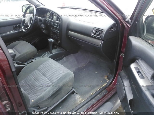 JN8DR09X84W808742 - 2004 NISSAN PATHFINDER LE/SE BURGUNDY photo 5