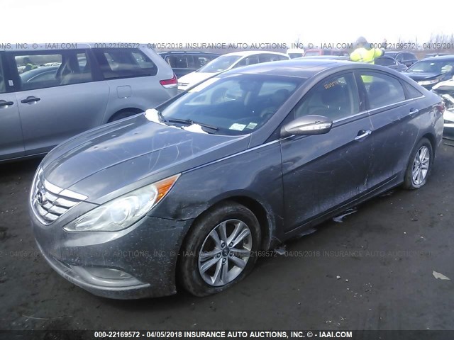 5NPEC4AB8BH193055 - 2011 HYUNDAI SONATA SE/LIMITED GRAY photo 2