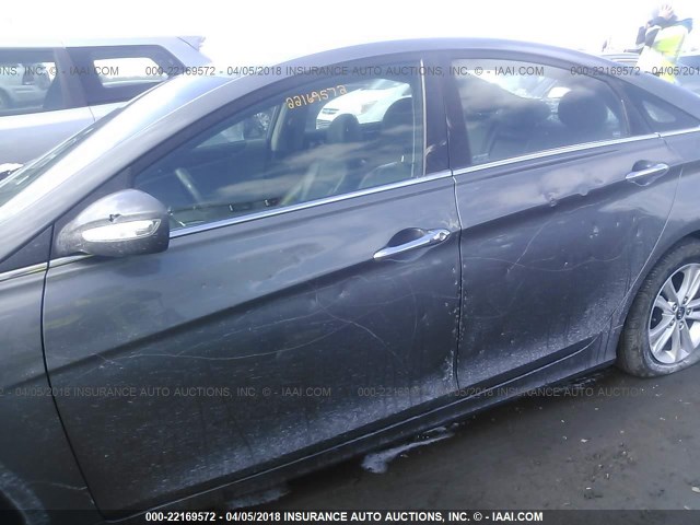 5NPEC4AB8BH193055 - 2011 HYUNDAI SONATA SE/LIMITED GRAY photo 6