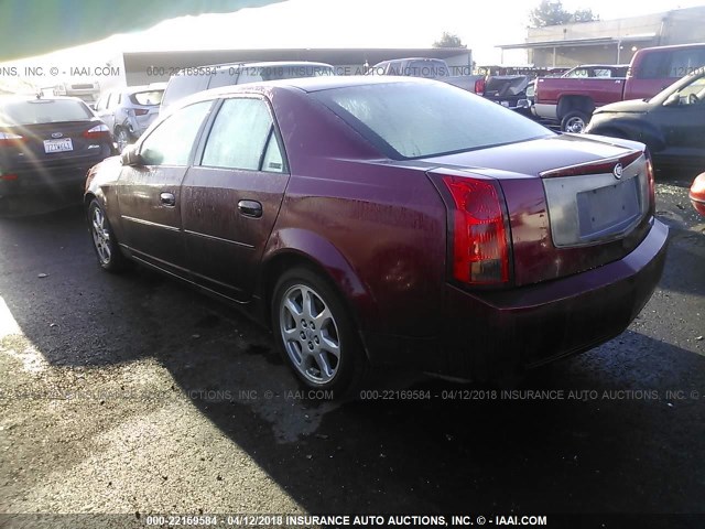 1G6DM57N930109598 - 2003 CADILLAC CTS RED photo 3