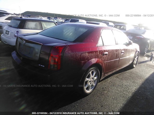 1G6DM57N930109598 - 2003 CADILLAC CTS RED photo 4