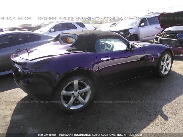 1G2MF35X78Y115767 - 2008 PONTIAC SOLSTICE GXP PURPLE photo 4