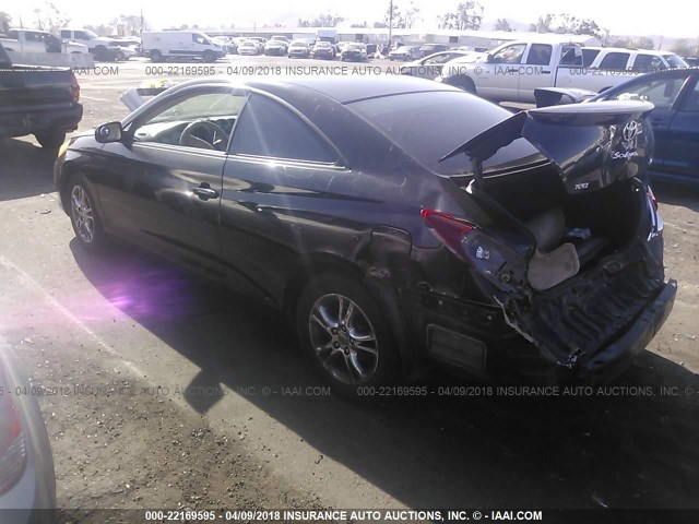 4T1CE38P96U747675 - 2006 TOYOTA CAMRY SOLARA SE/SLE შავი ფოტო 3