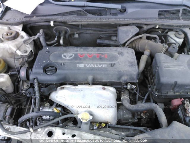 4T1BE32K22U575878 - 2002 TOYOTA CAMRY LE/XLE/SE WHITE photo 10