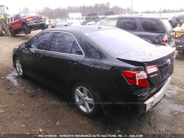 4T1BF1FK1CU077653 - 2012 TOYOTA CAMRY SE/LE/XLE 黑色 照片 3