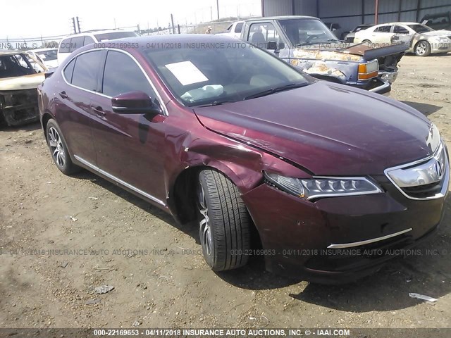 19UUB1F36FA023824 - 2015 ACURA TLX PURPLE photo 1