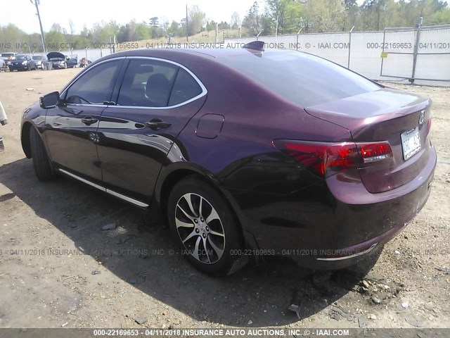 19UUB1F36FA023824 - 2015 ACURA TLX PURPLE photo 3