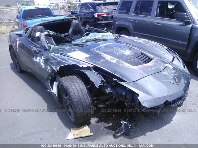 1G1YB2D71H5108439 - 2017 CHEVROLET CORVETTE STINGRAY/1LT GRAY photo 1