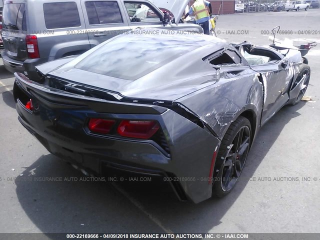 1G1YB2D71H5108439 - 2017 CHEVROLET CORVETTE STINGRAY/1LT GRAY photo 4