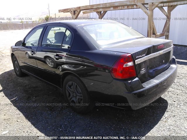 1G1ZS51866F132956 - 2006 CHEVROLET MALIBU LS 黑色 照片 3