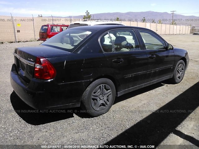 1G1ZS51866F132956 - 2006 CHEVROLET MALIBU LS 黑色 照片 4