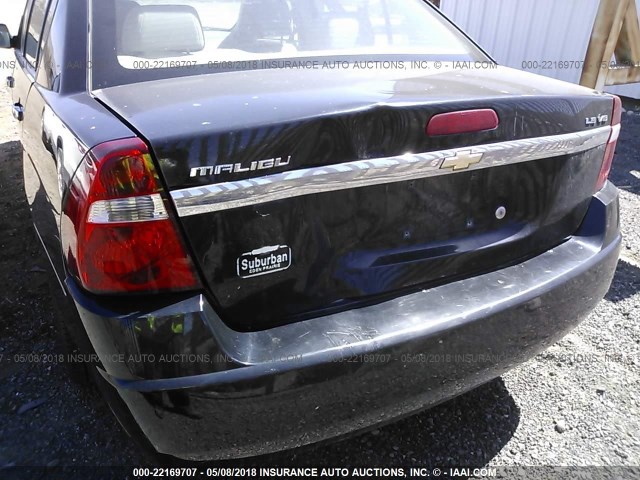 1G1ZS51866F132956 - 2006 CHEVROLET MALIBU LS 黑色 照片 6