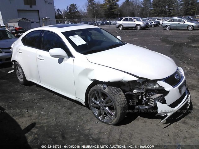 JTHBK262962012571 - 2006 LEXUS IS 250 WHITE photo 1