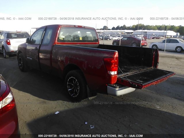 1N6BA06A15N560641 - 2005 NISSAN TITAN XE/SE/LE RED photo 3