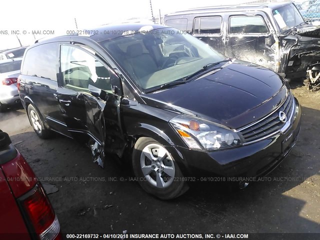 5N1BV28U77N104393 - 2007 NISSAN QUEST S/SE/SL BLACK photo 1