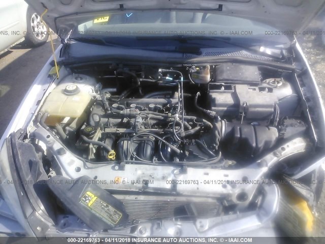 1FAHP34N97W314961 - 2007 FORD FOCUS ZX4/S/SE/SES 银色 照片 10