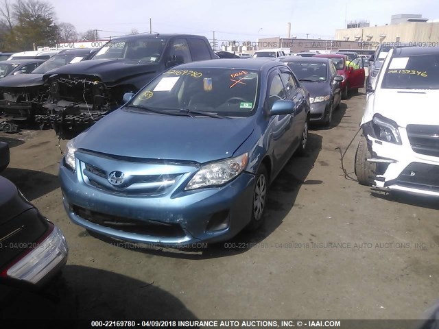 5YFBU4EE5CP026399 - 2012 TOYOTA COROLLA S/LE BLUE photo 2
