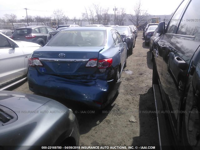 5YFBU4EE5CP026399 - 2012 TOYOTA COROLLA S/LE BLUE photo 4