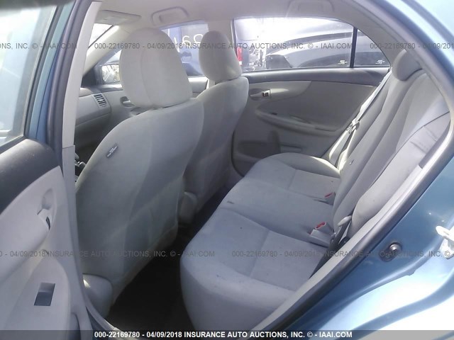 5YFBU4EE5CP026399 - 2012 TOYOTA COROLLA S/LE BLUE photo 8