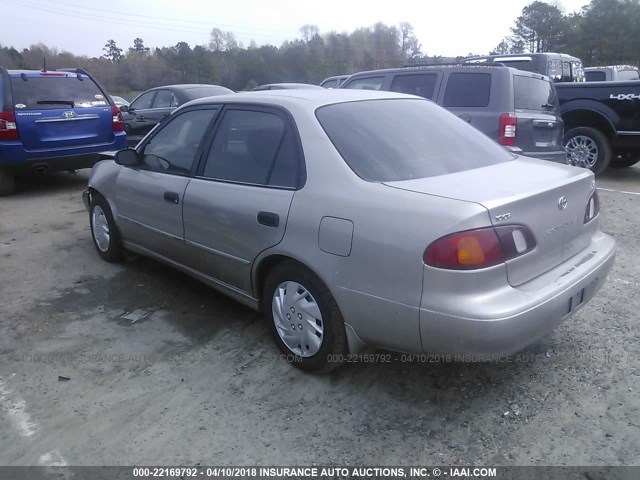 1NXBR12EXXZ163489 - 1999 TOYOTA COROLLA VE/CE/LE BEIGE photo 3
