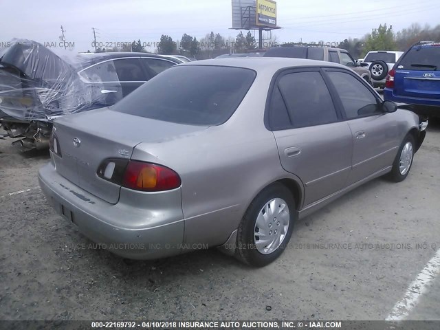 1NXBR12EXXZ163489 - 1999 TOYOTA COROLLA VE/CE/LE BEIGE photo 4