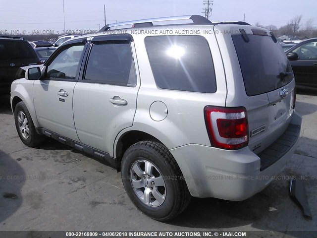 1FMCU94G29KA19126 - 2009 FORD ESCAPE LIMITED SILVER photo 3