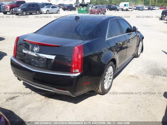 1G6DE5E5XC0108363 - 2012 CADILLAC CTS LUXURY COLLECTION BLACK photo 4