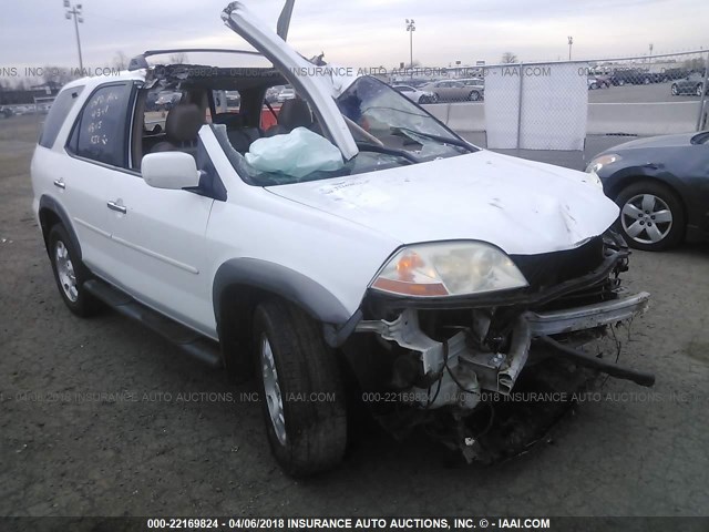 2HNYD18212H507727 - 2002 ACURA MDX WHITE photo 1