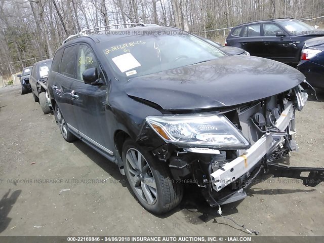 5N1AR2MM3EC658934 - 2014 NISSAN PATHFINDER S/SV/SL/PLATINUM 黑色 照片 1