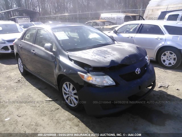 JTDBL40E199064074 - 2009 TOYOTA COROLLA LE/XLE GRAY photo 1