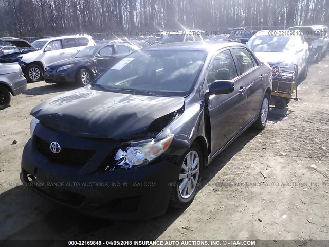 JTDBL40E199064074 - 2009 TOYOTA COROLLA LE/XLE GRAY photo 2