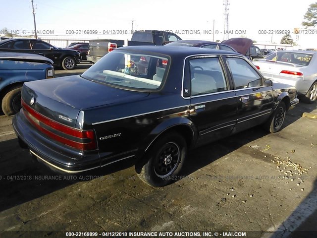 1G4AG54N0P6415549 - 1993 BUICK CENTURY SPECIAL BLACK photo 4