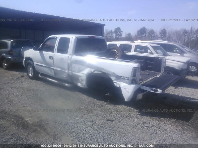 1GTEK19BX5E141677 - 2005 GMC NEW SIERRA K1500 WHITE photo 3