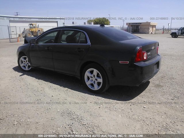 1G1ZA5EU8CF387100 - 2012 CHEVROLET MALIBU LS შავი ფოტო 3