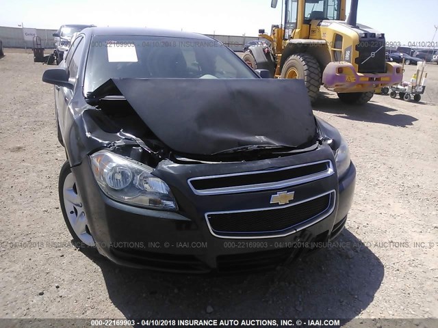 1G1ZA5EU8CF387100 - 2012 CHEVROLET MALIBU LS შავი ფოტო 6