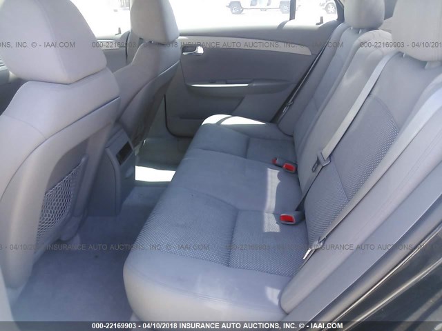 1G1ZA5EU8CF387100 - 2012 CHEVROLET MALIBU LS შავი ფოტო 8