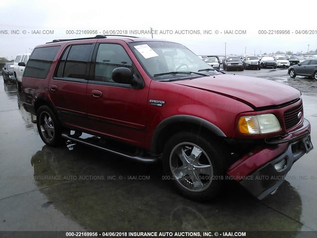 1FMRU15W22LA05843 - 2002 FORD EXPEDITION XLT RED photo 1