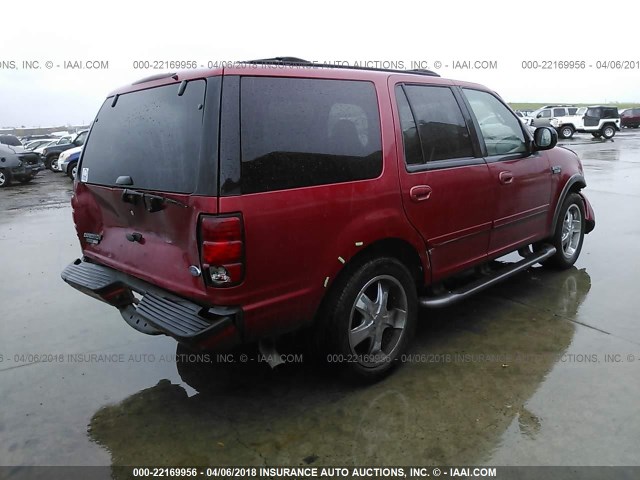 1FMRU15W22LA05843 - 2002 FORD EXPEDITION XLT RED photo 4