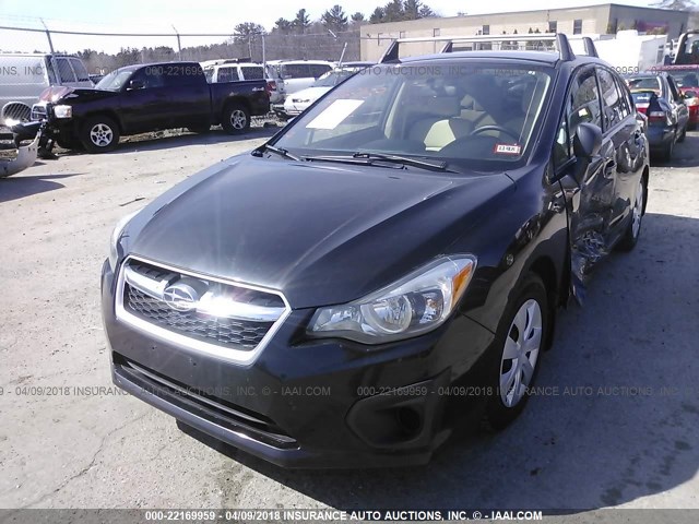 JF1GPAA64E8224650 - 2014 SUBARU IMPREZA BLACK photo 2