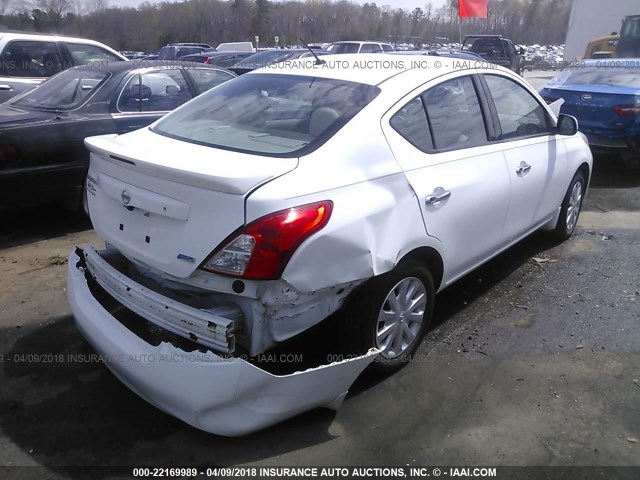 3N1CN7AP5EL800812 - 2014 NISSAN VERSA S/S PLUS/SV/SL WHITE photo 4