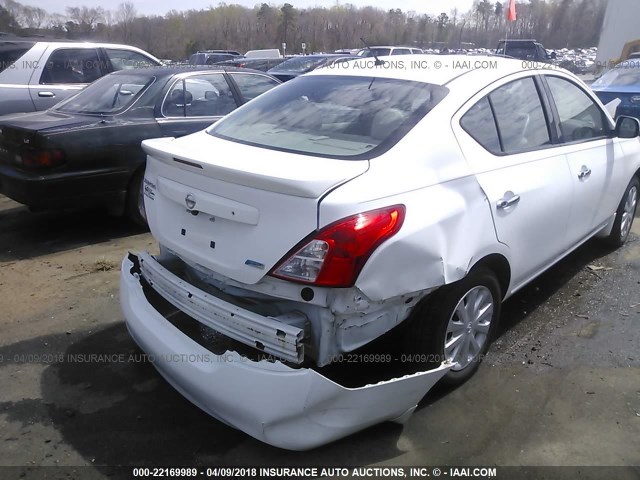 3N1CN7AP5EL800812 - 2014 NISSAN VERSA S/S PLUS/SV/SL WHITE photo 6