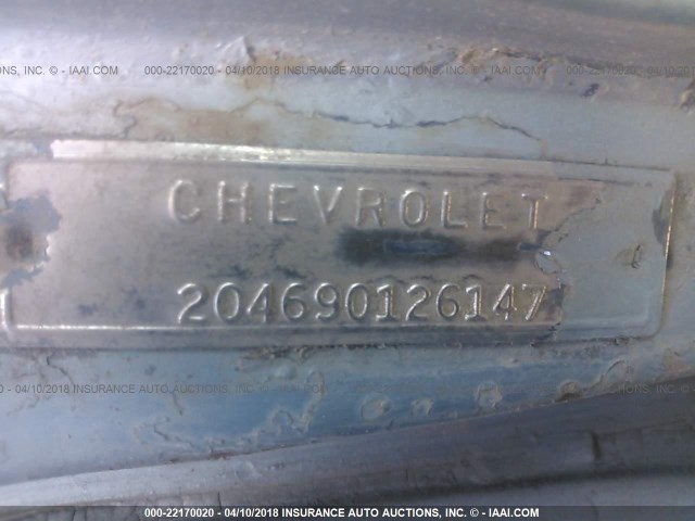 204690126147 - 1962 CHEVROLET CHEVY 2  SILVER photo 9