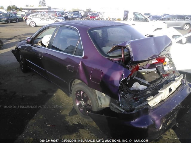 1HGCG567XYA049465 - 2000 HONDA ACCORD SE PURPLE photo 3