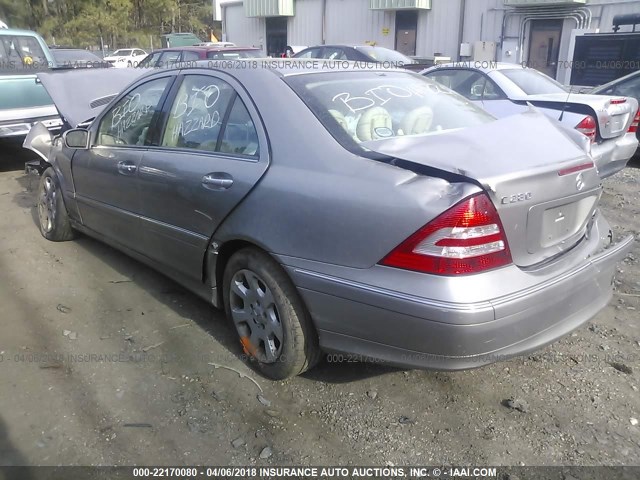 WDBRF92J56F815945 - 2006 MERCEDES-BENZ C GENERATION 2006 280 4MATIC GRAY photo 3