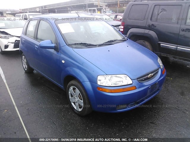 KL1TD66686B615013 - 2006 CHEVROLET AVEO LS BLUE photo 1