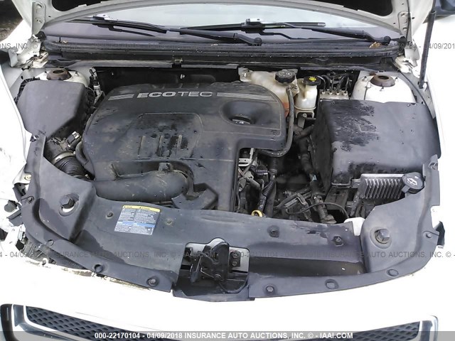 1G1ZA5E05AF106381 - 2010 CHEVROLET MALIBU LS თეთრი ფოტო 10