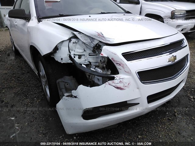 1G1ZA5E05AF106381 - 2010 CHEVROLET MALIBU LS თეთრი ფოტო 6
