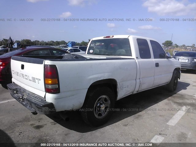 2GCEC19W811341064 - 2001 CHEVROLET SILVERADO C1500 WHITE photo 4