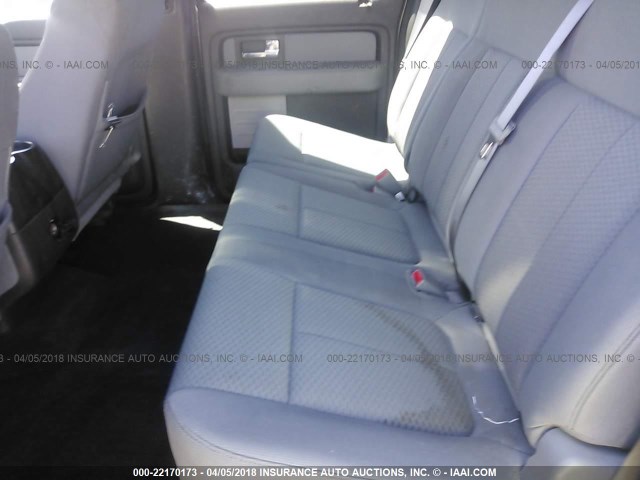 1FTFW1CF8CFB32522 - 2012 FORD F150 SUPERCREW GRAY photo 8