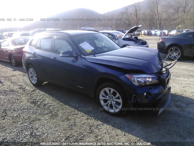 WBAVL1C54EVR94752 - 2014 BMW X1 XDRIVE28I BLUE photo 1